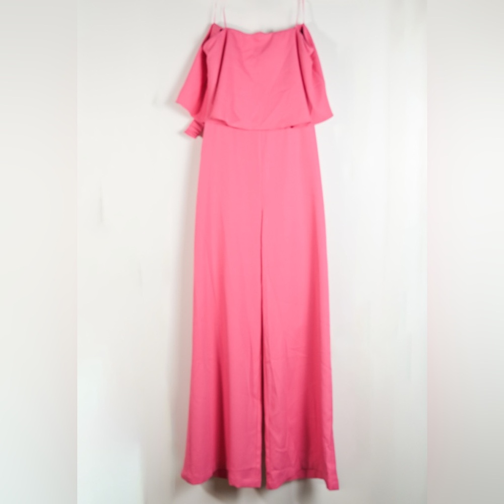 •NWT• Elegant Strapless Coral Jumpsuit